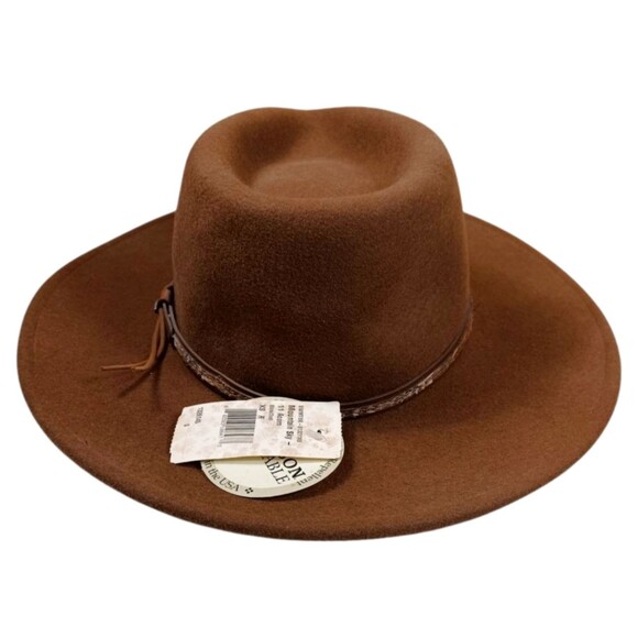 Stetson Mountain Sky Felt 100% Wool Water Repellant Crushable Travel Hat XS NEW - Picture 3 of 9